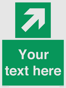 Custom Arrow Top Right Sign